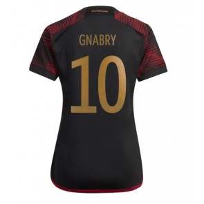 Tyskland Serge Gnabry #10 kläder Kvinnor VM 2022 Bortatröja Kortärmad